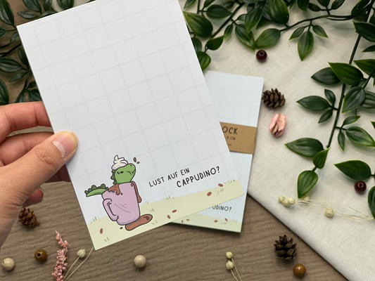 Lust auf ein Cappudino? - ToDo Liste mit Spruch - Notizblock 50 Seiten