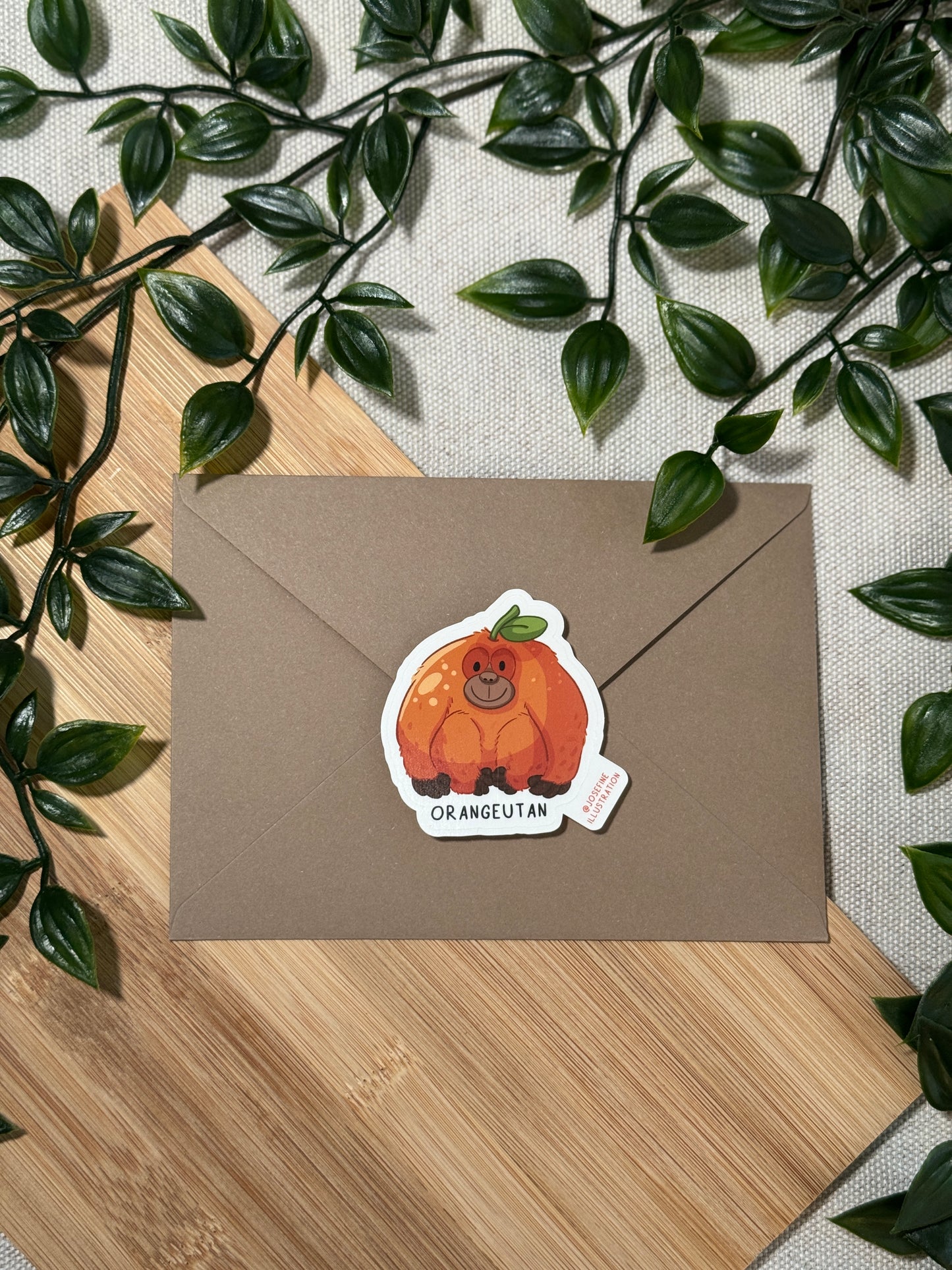 Orangeutan - Süßer Sticker