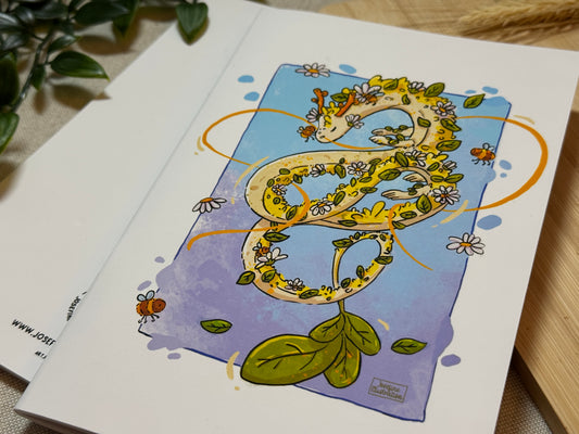 Emily Gänseblümchen- Handgemachtes Notizheft 30 Seiten