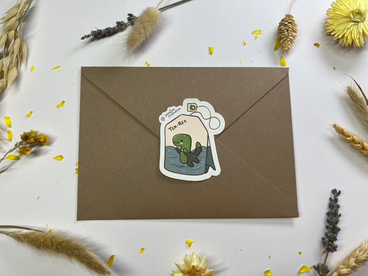 Tea-Rex - Süßer Vinyl Sticker