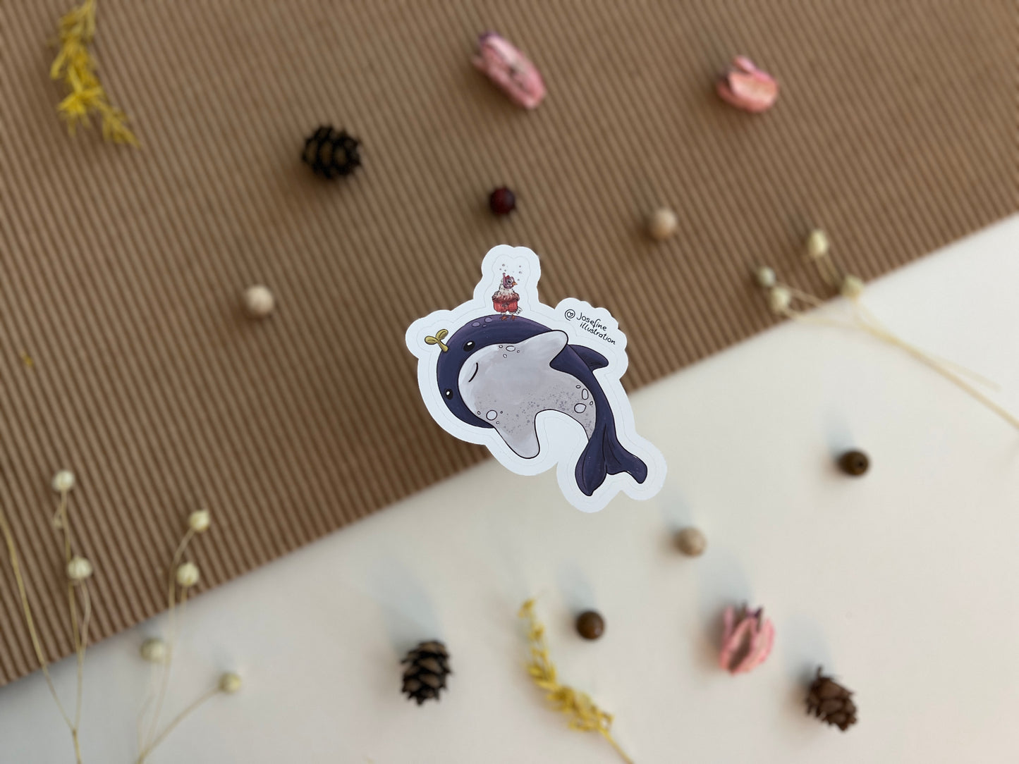 Balu und Flocke auf Tauchreise - Vinyl Sticker
