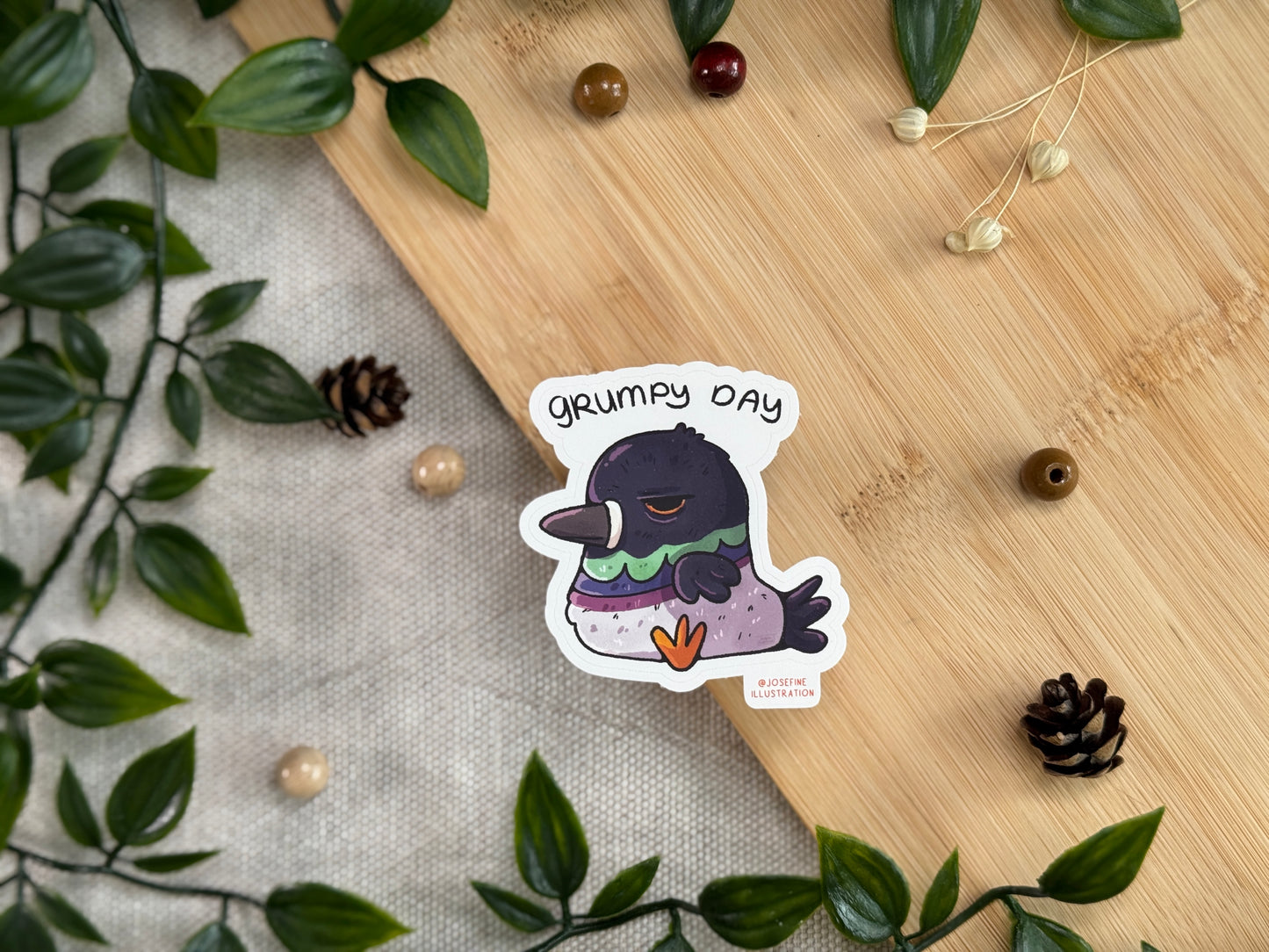 Gurrdrun Grrumpy| Grumpy Day  -  Süßer Vinyl Sticker