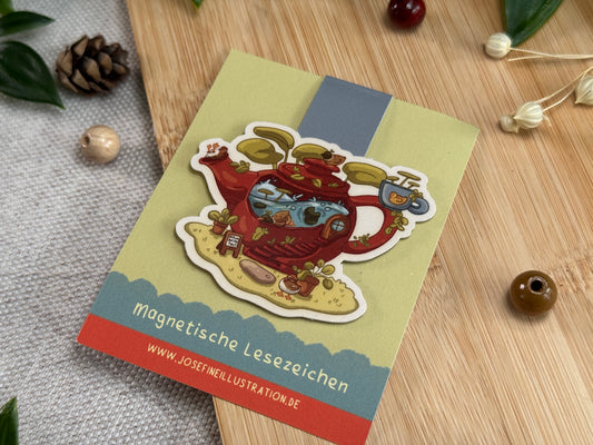 ENTlich Zeit für Tee - Magnetisches Lesezeichen