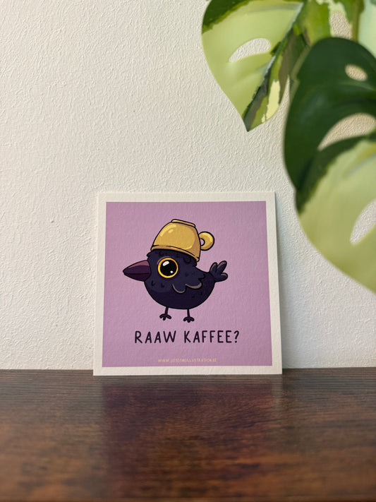Raaw Kaffee - Mini Kunstdruck