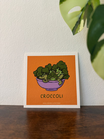 Croccoli - Mini Kunstdruck