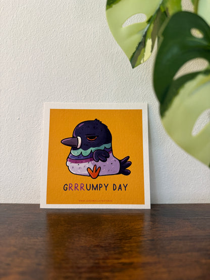 Gurrrdrun - Grrrumpy Day - Mini Kunstdruck