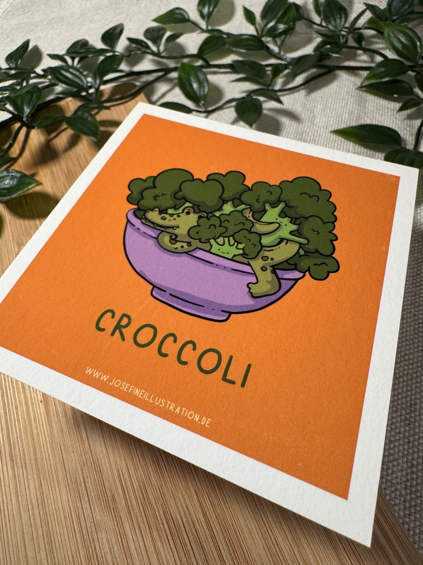 Croccoli - Mini Kunstdruck