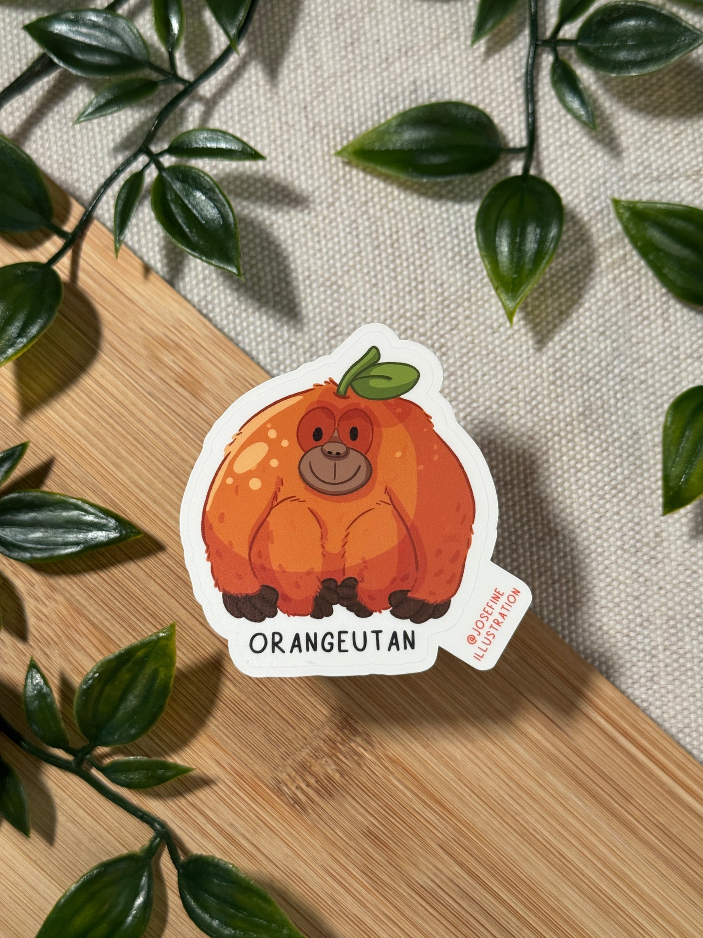 Orangeutan - Süßer Sticker