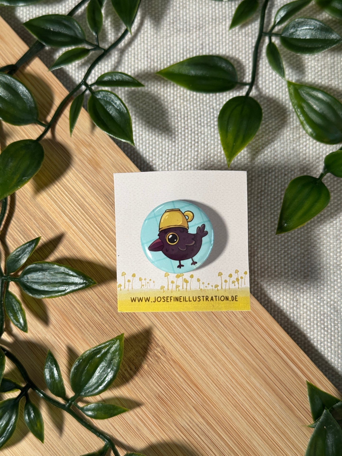 Raaw Kaffee Button Größe S