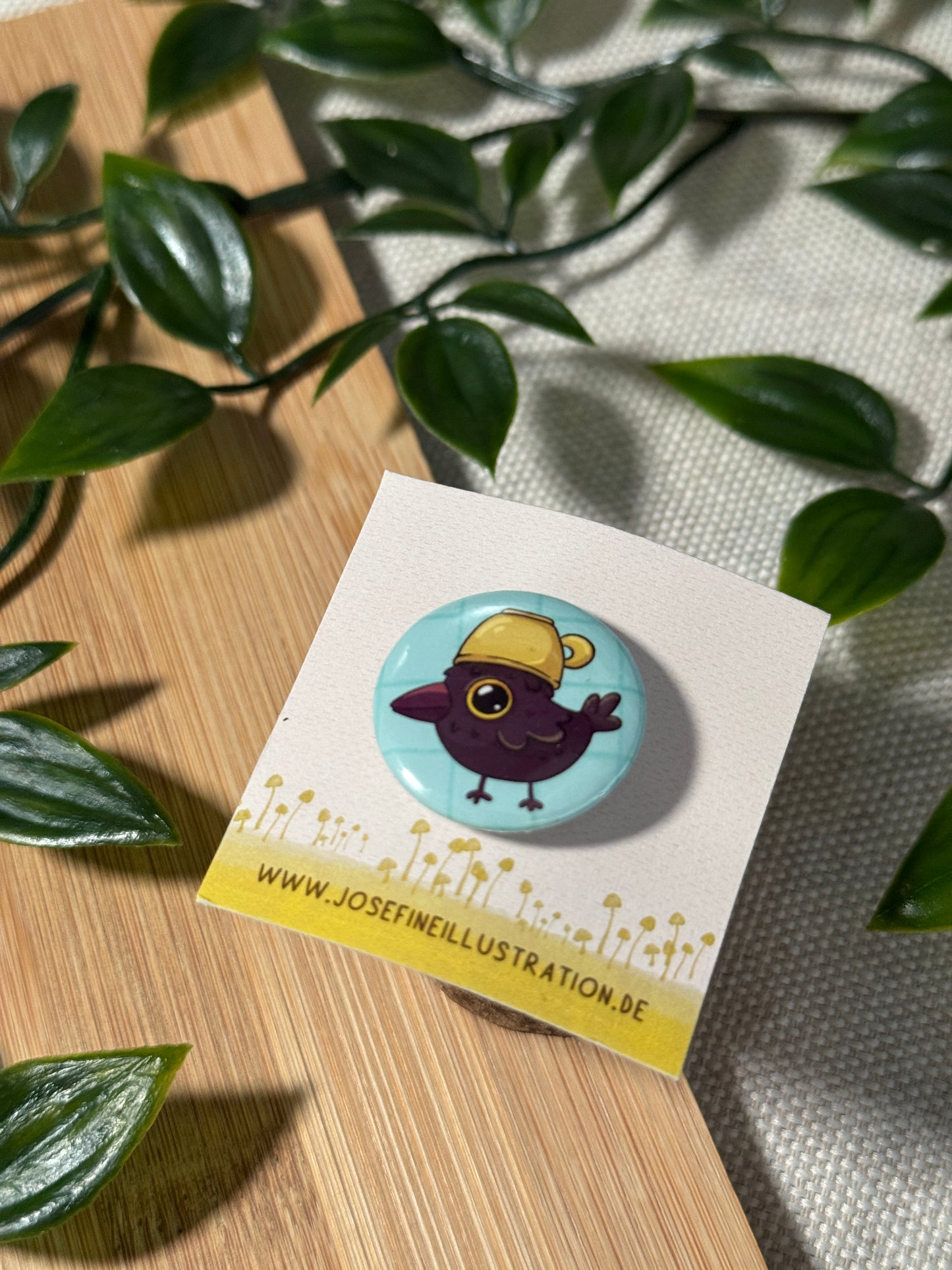 Raaw Kaffee Button Größe S