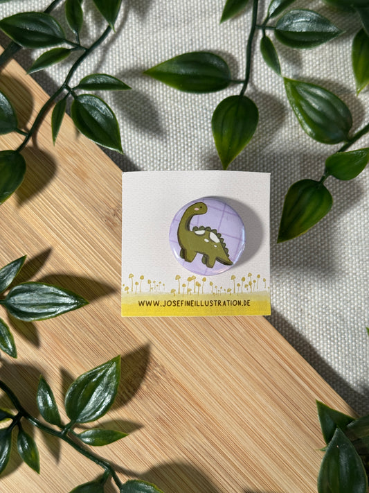 Dino Grün Button Größe S