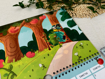 2026 Wandkalender A4 quer - Josefines kleine Wunderwelt