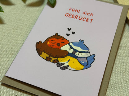 Fühl dich gedrückt - Karte