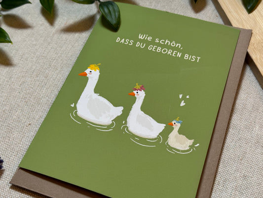 Wie schön, dass du Geboren bist - Karte