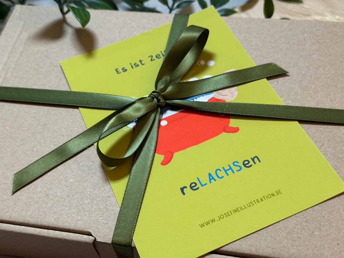 Es ist Zeit zum reLACHen - Lustige Karte