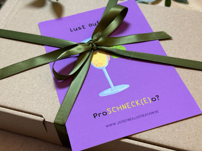 Lust auf ein ProSCHNECK(E)o? -  Lustige Karte