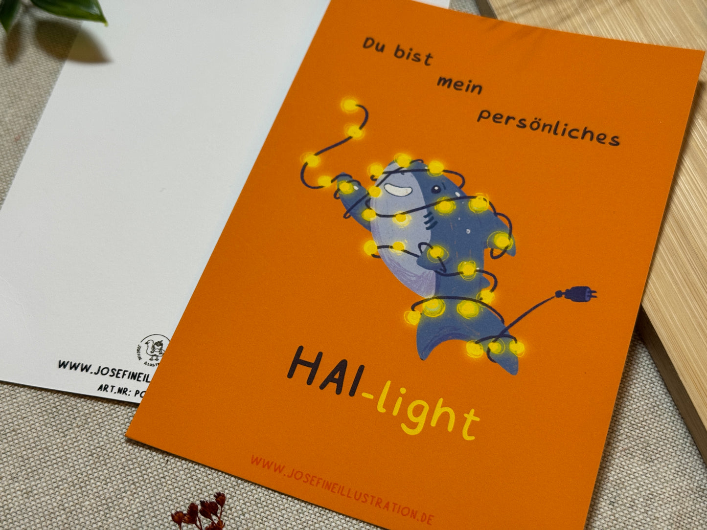 Du bist mein persönliches HAI-light - Karte -  Lustige Karte