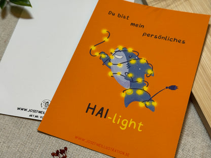 Du bist mein persönliches HAI-light - Karte -  Lustige Karte