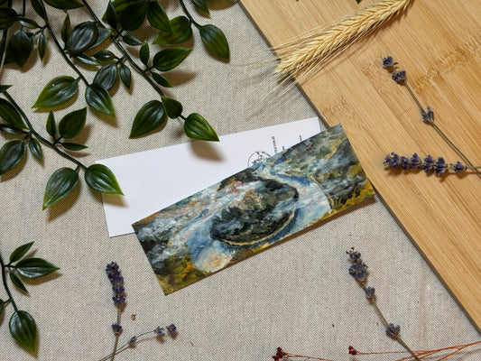 Saarschleife - Aquarell-Optik Lesezeichen