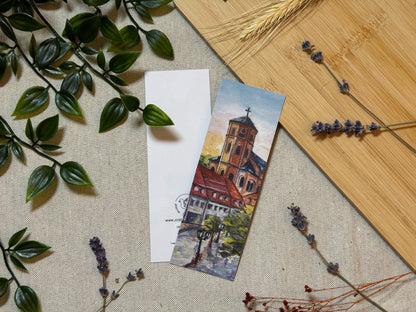 Homburg Marktplatz - Aquarell-Optik Lesezeichen