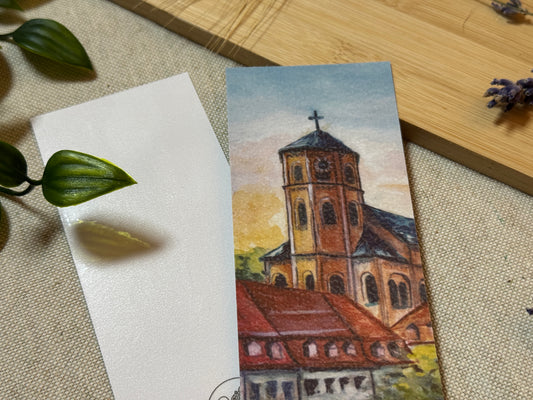 Homburg Marktplatz - Aquarell-Optik Lesezeichen