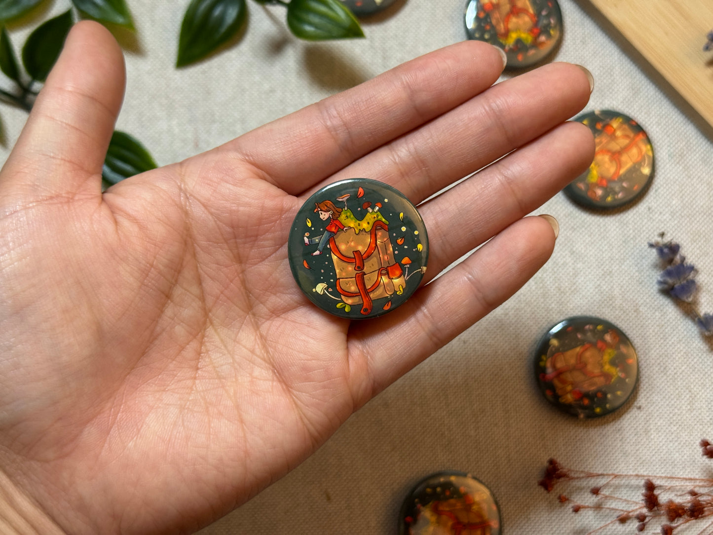 Abenteuerlust Button Größe M