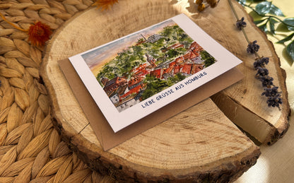 Homburg Schlossberg - Grußkarte klein