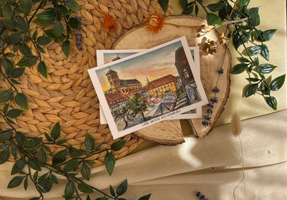 Homburg Marktplatz - Postkarte