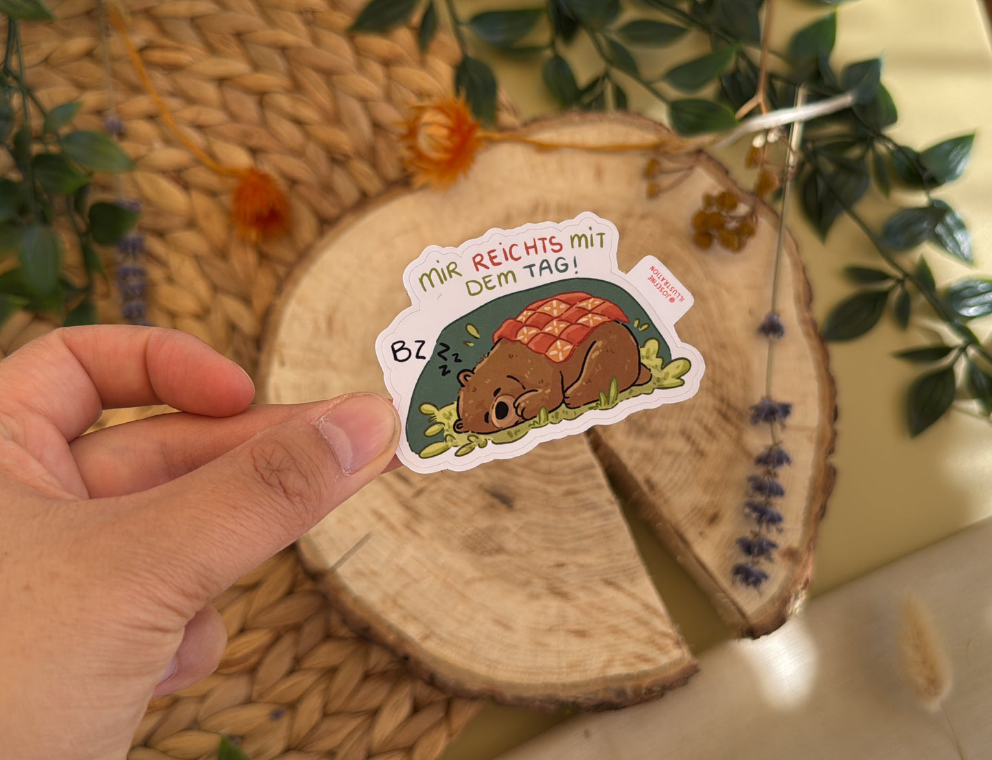 Mir reichts mit dem Tag - Süßer Vinyl Sticker