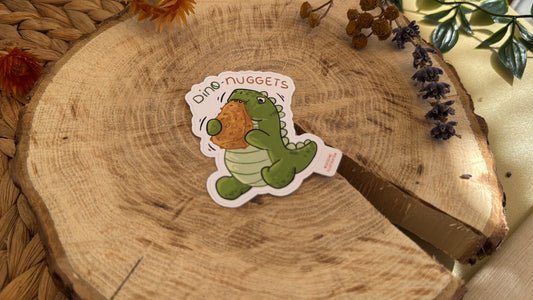 Dino-Nuggets - Süßer Vinyl Sticker