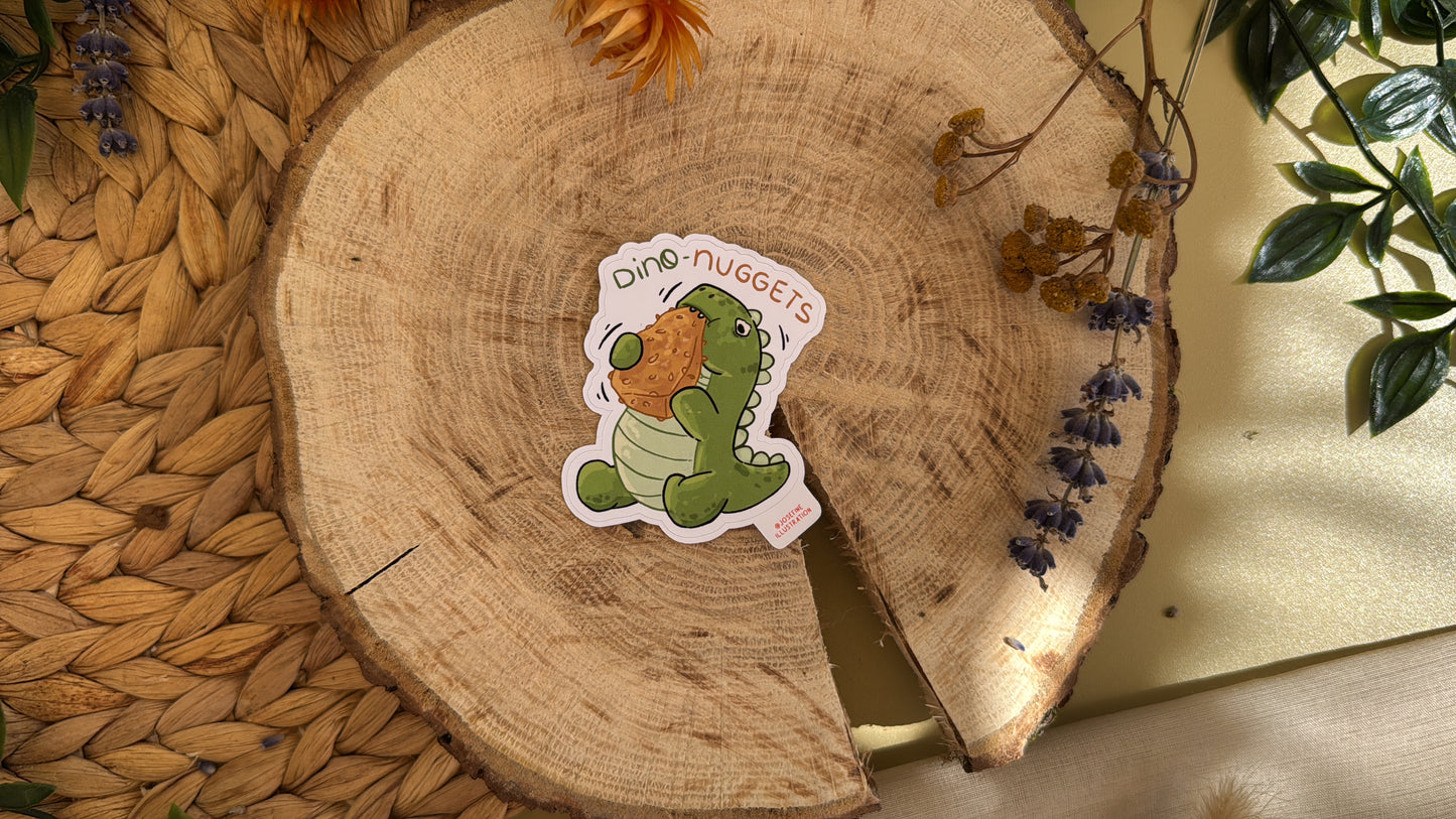 Dino-Nuggets - Süßer Vinyl Sticker