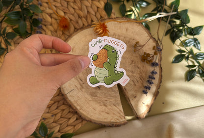 Dino-Nuggets - Süßer Vinyl Sticker