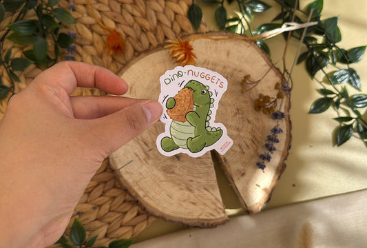 Dino-Nuggets - Süßer Vinyl Sticker