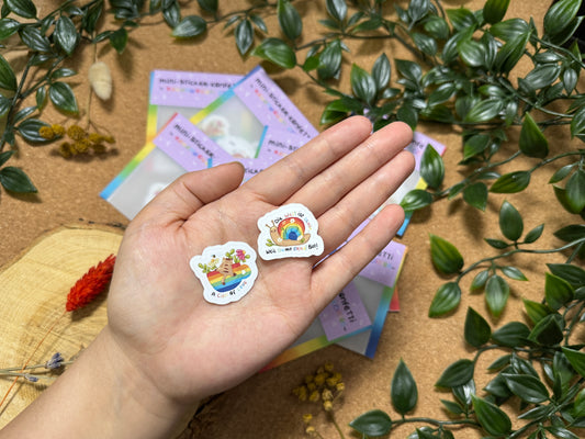 Regenbogen Konfetti Süßer Vinyl Sticker