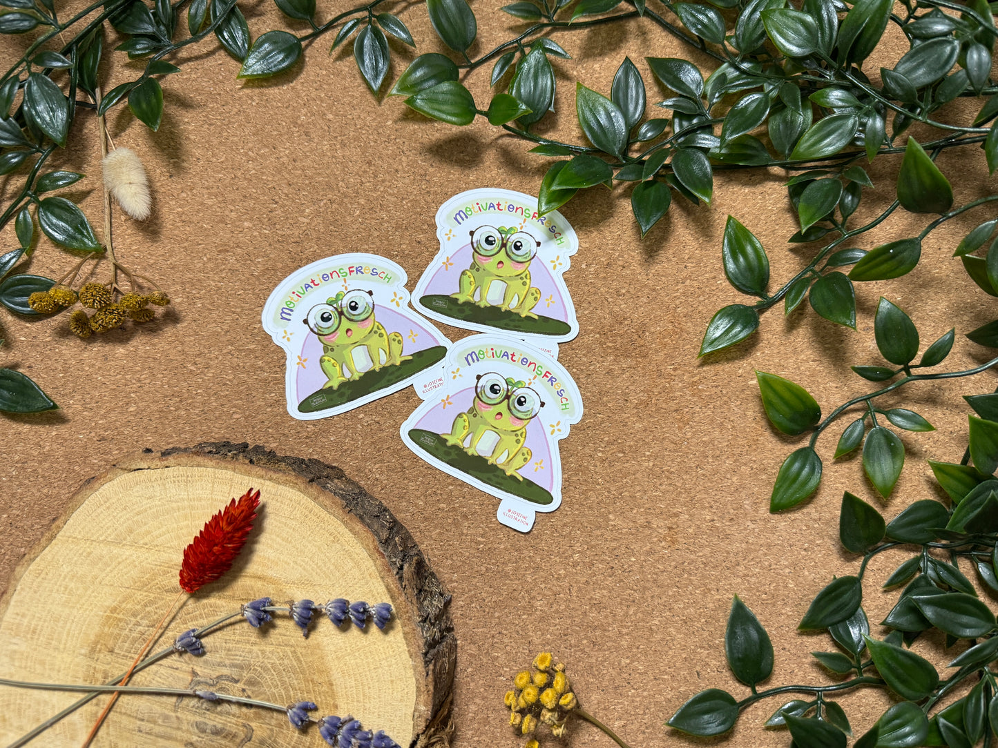 MotivationsSticker Karl der Frosch