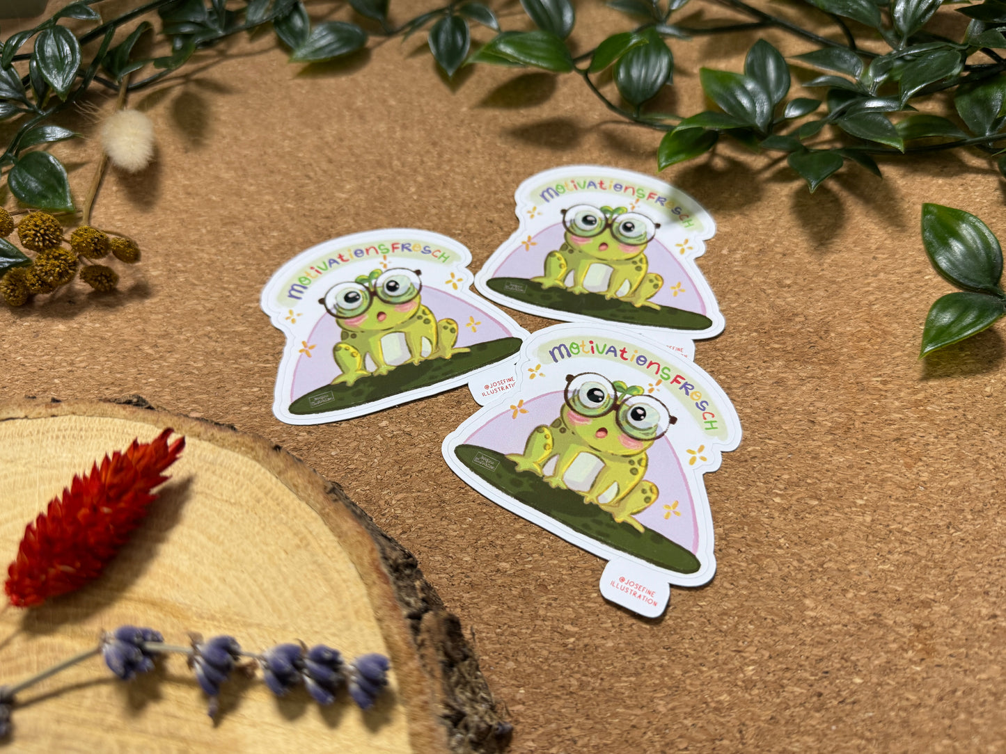 MotivationsSticker Karl der Frosch