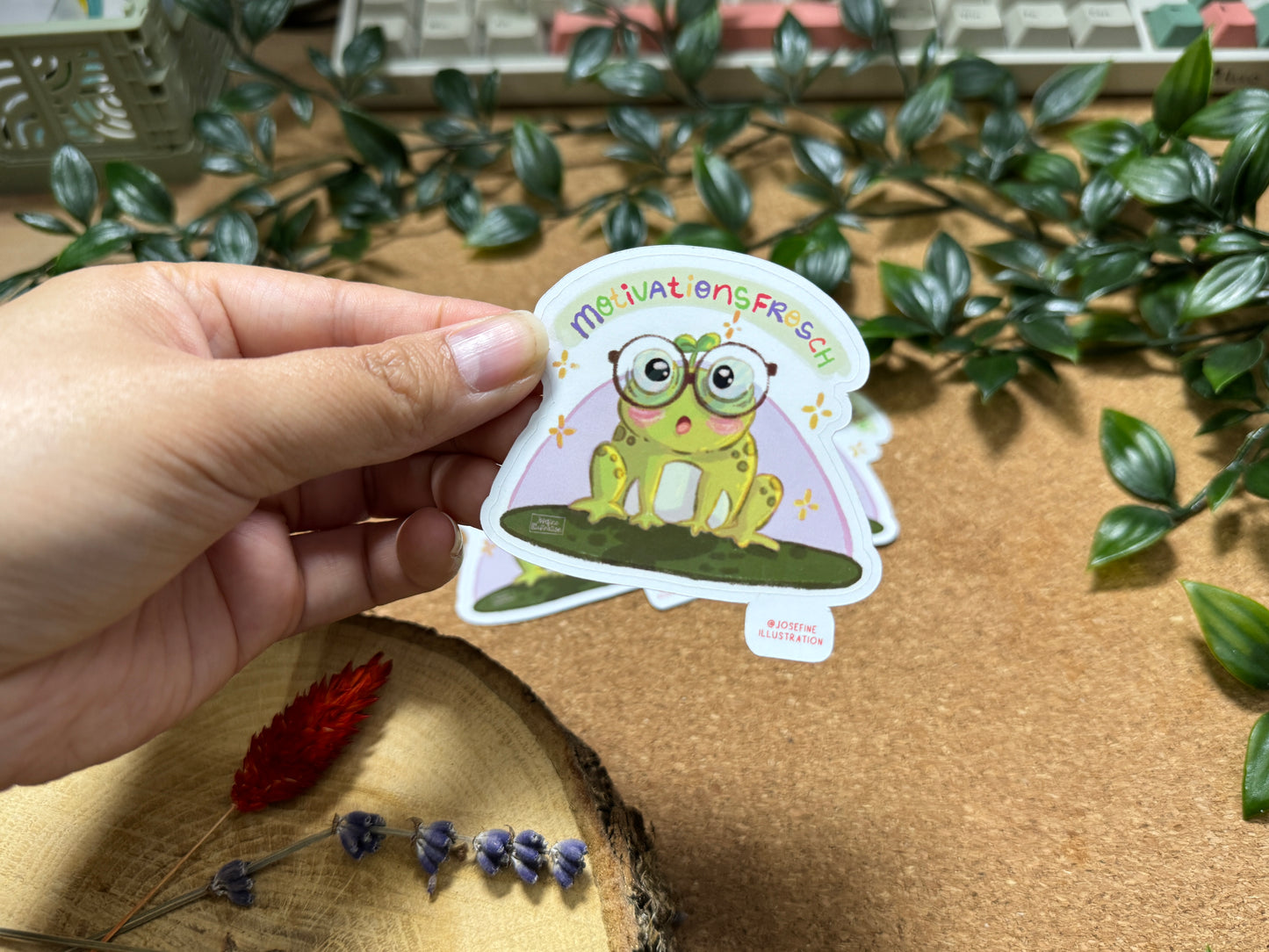 MotivationsSticker Karl der Frosch