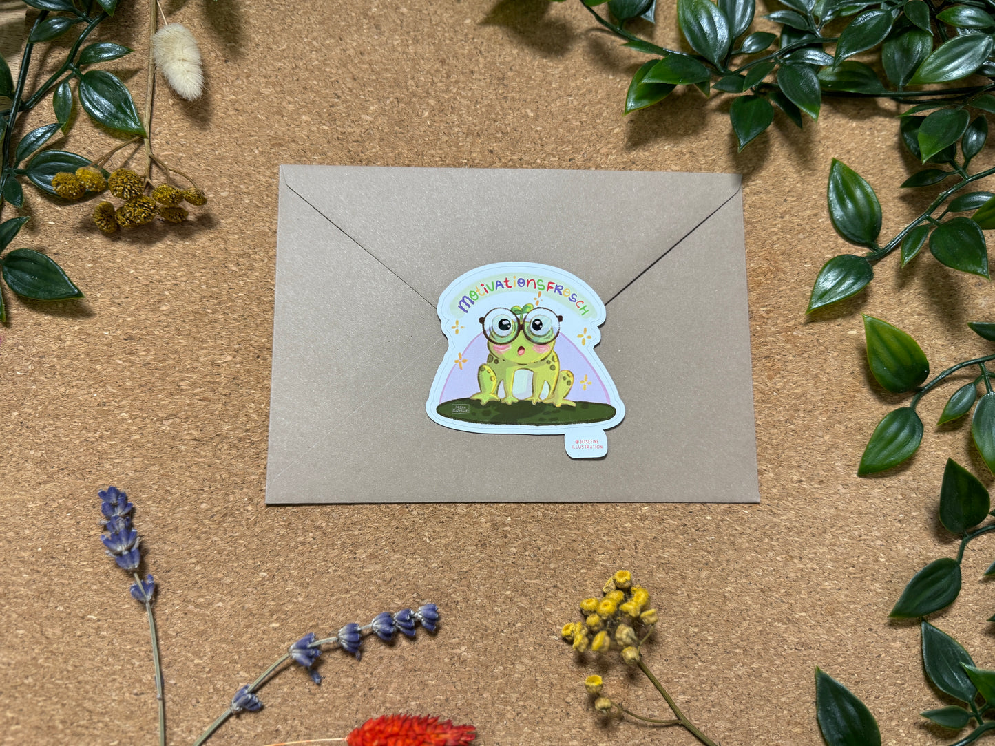 MotivationsSticker Karl der Frosch