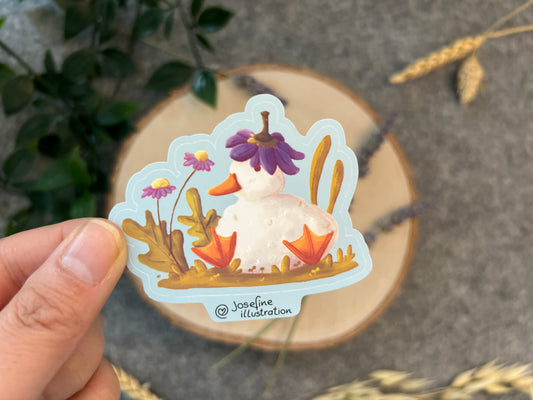 Freddi die Ente - Süßer Vinyl Sticke