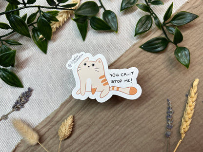 You CA(n)‘T stop me!- Süßer Vinyl Sticke