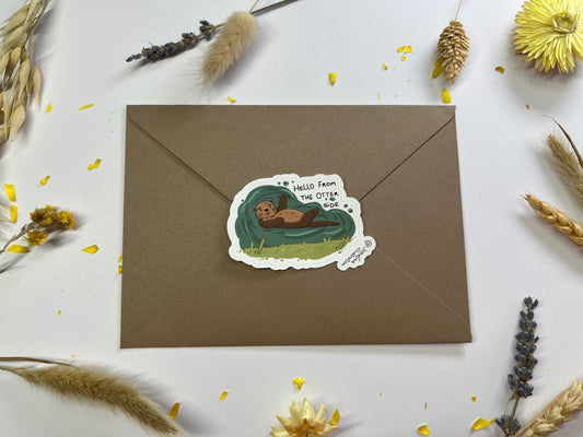 Hello from the OTTER side- Süßer Vinyl Sticke