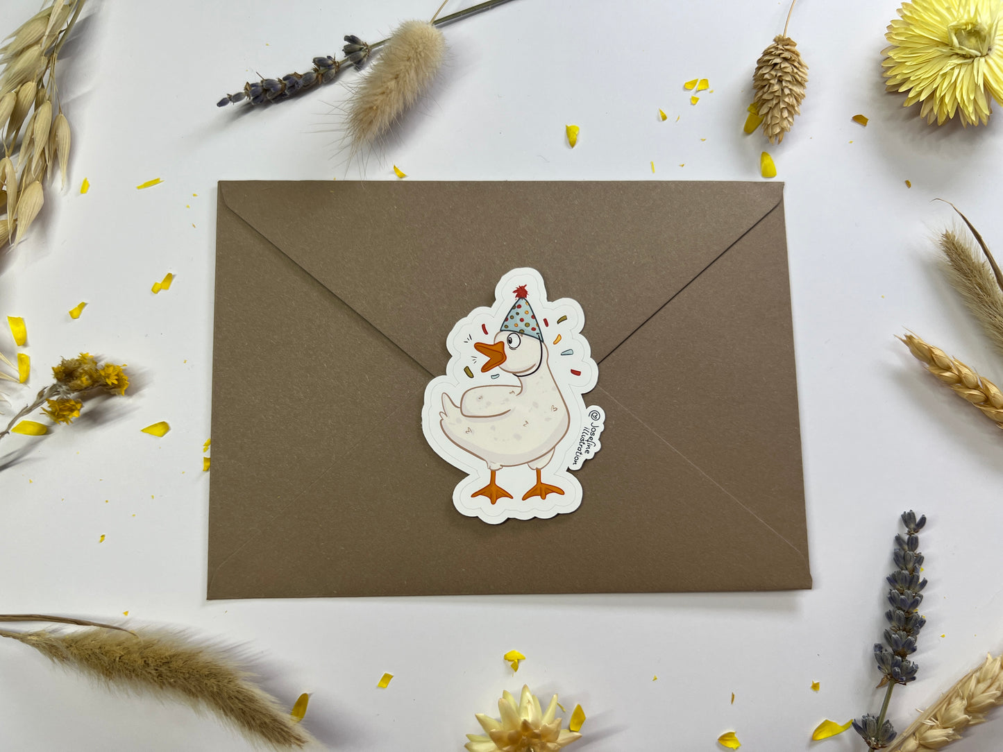 Kleine Party Gans- Süßer Vinyl Sticke