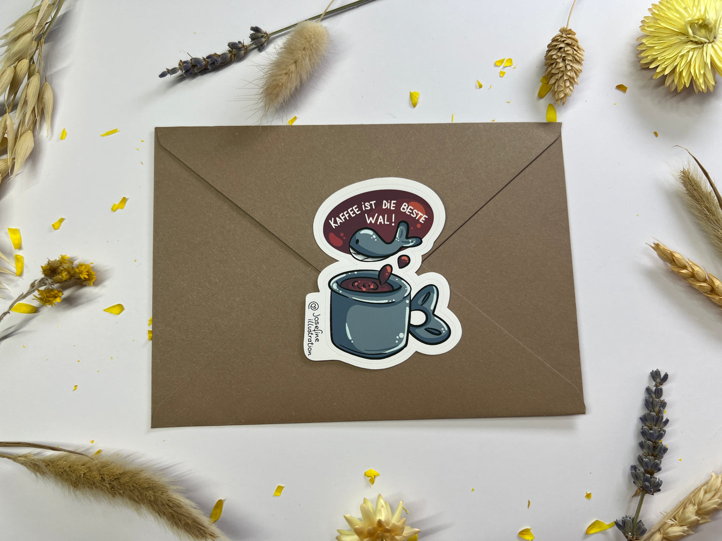 Kaffee ist die beste WAL - Süßer Viyl Sticke
