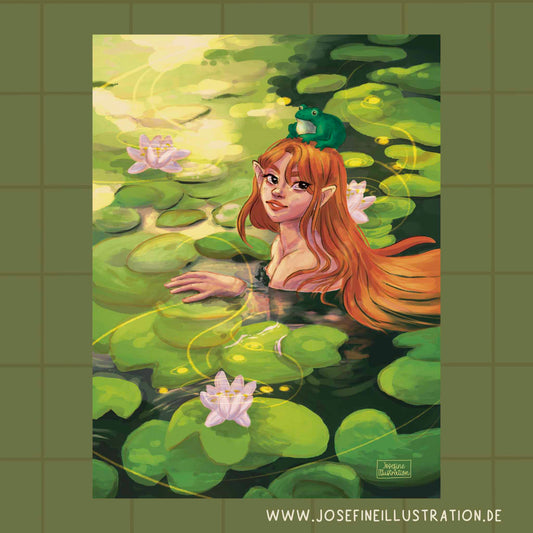 Kunstdruck - Wasserfee