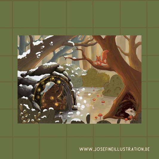 Kunstdruck - Winterschlaftraum